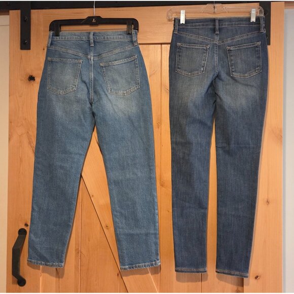 New! Lot of 2 Old Navy Sz 14 High-Waisted OG Straight Jeans & Rockstar Jegging - Picture 2 of 16